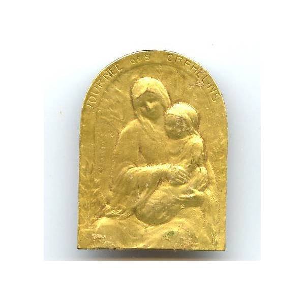 Journée des Orphelins Guerre 1914-1915-1916, bronze 37x50