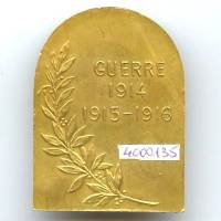 Journée des Orphelins Guerre 1914-1915-1916, bronze 37x50