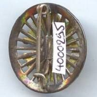 Touring Club de France, bombé, émail, 27 mm