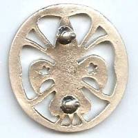 Insigne Scout, fixation par deux tiges filetées