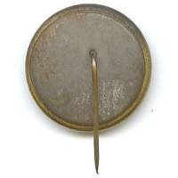 Epinglette soie tissée montée sur cuivre, Maréchal ?