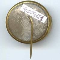 Epinglette soie tissée montée sur cuivre, Maréchal ?, abimé