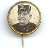 Epinglette soie tissée montée sur cuivre, Maréchal Foch
