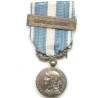 Médaille Coloniale , bronze argenté, barrette Extêm