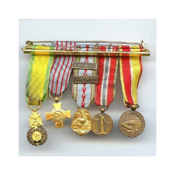 Barrette de 5 réductions de décorations dont ligne Maginot