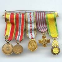 Barrette de 5 réductions de décorations dont ligne Maginot