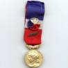 Médaille d' Honneur et Travail, vermeil, poinçon au crabe