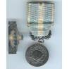 barrette à clapet en argent Algérie, Médaille Coloniale,