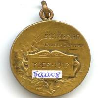 Médaille Patria, Rasumny, Yser 1917 5° CHrs à Pied, Cross