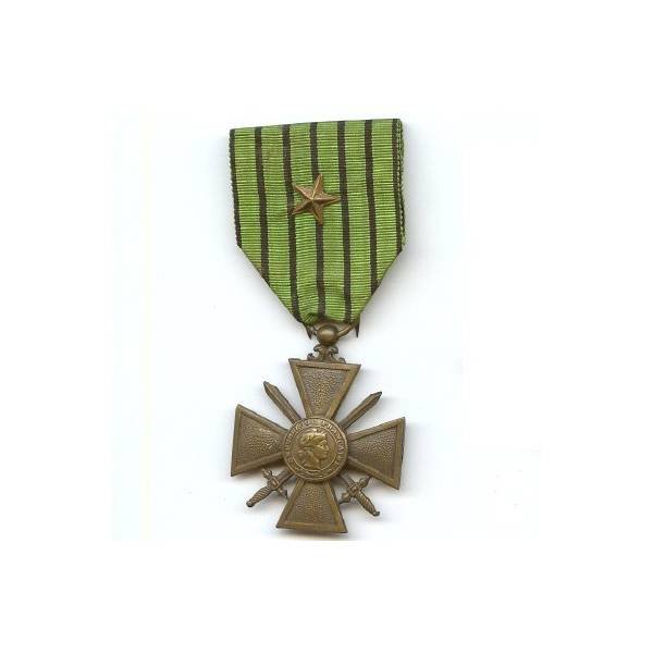 Croix de Guerre 1939 , ruban Vichy, une citation