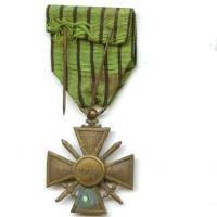 Croix de Guerre 1939 , ruban Vichy, une citation