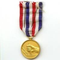 Médaille des Chemins de Fer, dorée, attribuée et datée, br