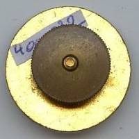 Insigne de col Service de Santé US, d 25, doré, molette