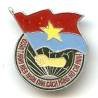 Vietnam, Insigne Ho Chi Minh, 23 mm, aluminium peint