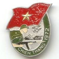 Vietnam, Chien Thang 1972, alu peint, manques peinture