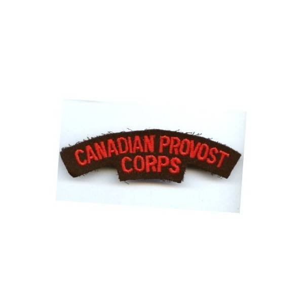 Titre d' Epaule Canada (authentique) , Provost Corps
