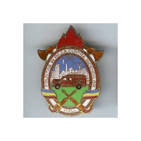 Sapeurs Pompiers Etrangers (espagnol ?) P C I, émail