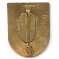 "Reed" , diable sur skis, émail, "made in France"