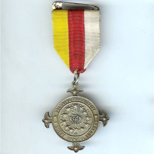 Pèlerinage du Rosaire à Notre-Dame de Lourdes, médaille