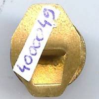 Etoile rouge, d 12, peint, attache à patin