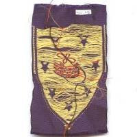 Insigne tissu Vichy , képi et étoiles brodés soie