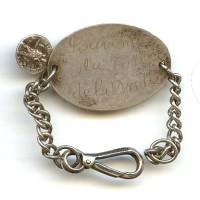 DCA , plaque bracelet "souvenir du fort de la Drette"