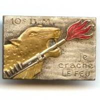 10° Bataillon de Mitrailleurs , je crache le feu, boléro DPN
