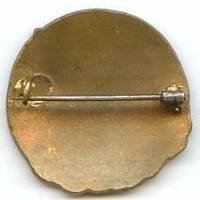 168° Régiment d'Infanterie , petit 168 sous la gueule de loup noir, épingle à pivot