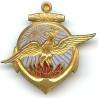 15° Rgt de Tirailleurs Sénégalais , ancre et phoenix dorés, attache remplacée