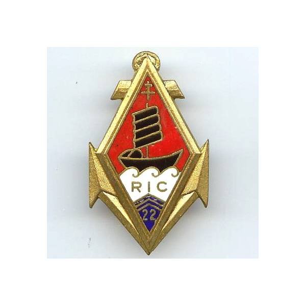 22° Rgt d'Infanterie Coloniale , jonque noire, dos lisse, 2 boléros Drago