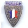 Police, RF, insigne de casque, 39x55, émail