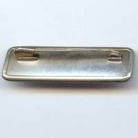 Police, plaque de matricule, métal léger estampé