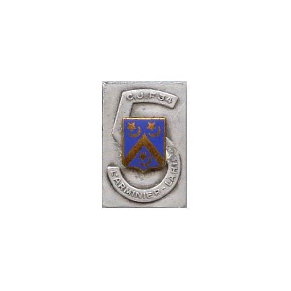 CJF 34 / Groupe 5 , "L'Arminier-Lahire", aluminium, écu émaillé