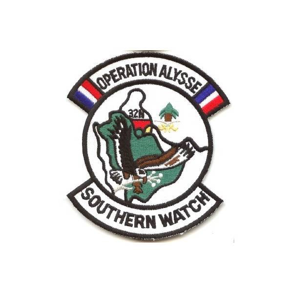 Cdt Air Opération Alysse  Southern Watch  32 N,  Velcros