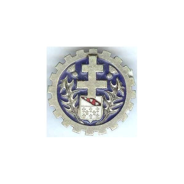 20° Escadron (Régional) du Train, fond d' émail bleu, d 36