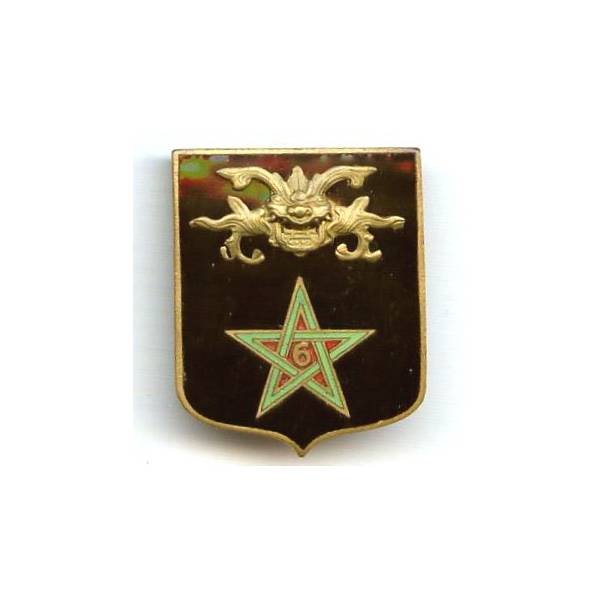 6° Régiment de Spahis Marocains en Extrême-Orient , dos lisse, patiné