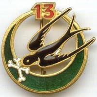 13° Rgt de Tirailleurs Algériens, 13 en haut, dos lisse