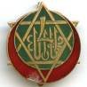 4° Régiment de Tirailleurs Tunisiens , vert fonçé, rouge translucide, patiné, éclat