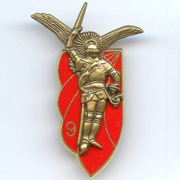 9° Régiment de Chasseurs Parachutistes , 40 mm, St Michel bronze
