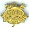 150° Rgt d' Infanterie, en avant.., doré épingle à bascule