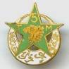 5° Rgt de Tirailleurs Marocains , tête de lion, insigne de chèche, 23 mm, sans attache