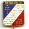 Parc d'Armée FFL 1940-1944, PAZO 1946 , peint