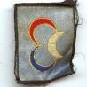 3° Division d'Infanterie Algérienne , rectangle tissu soie brodée, 55x65
