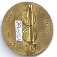 11° Bataillon de Choc Aéroporté  (BCAP 11) , tête de panthère noire, dos lisse, boléros D