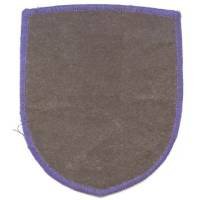 Serbie , gros insigne tissu brodé or et argent, 92x110