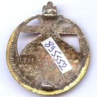 2° Rgt de Tirailleurs Algériens , tête de lion, barre droite aux couleurs Légion d'Honneur et Médaille Militaire, dos guilloché