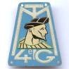 4° Groupement de Tabors Marocains ,  trous de couture, estampé, aluminium peint