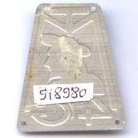 4° Groupement de Tabors Marocains ,  trous de couture, estampé, aluminium peint