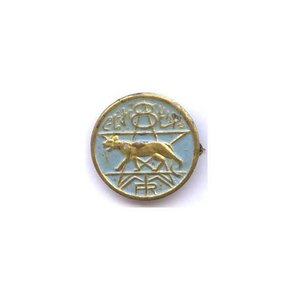 8° Rgt de Tirailleurs Marocains, diamètre 28, estampé, peint