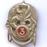 3° Régiment Etranger d'Infanterie , salamandre, ajouré, peint
